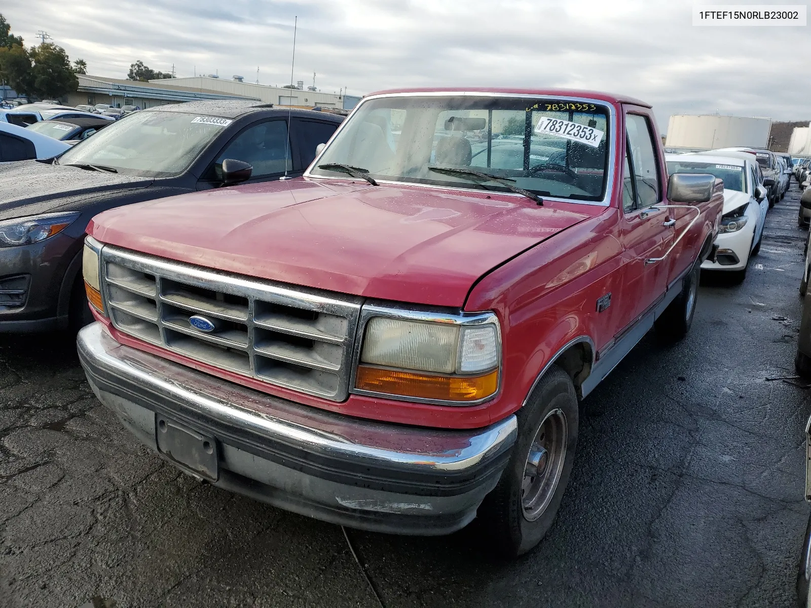 1994 Ford F150 VIN: 1FTEF15N0RLB23002 Lot: 78312353