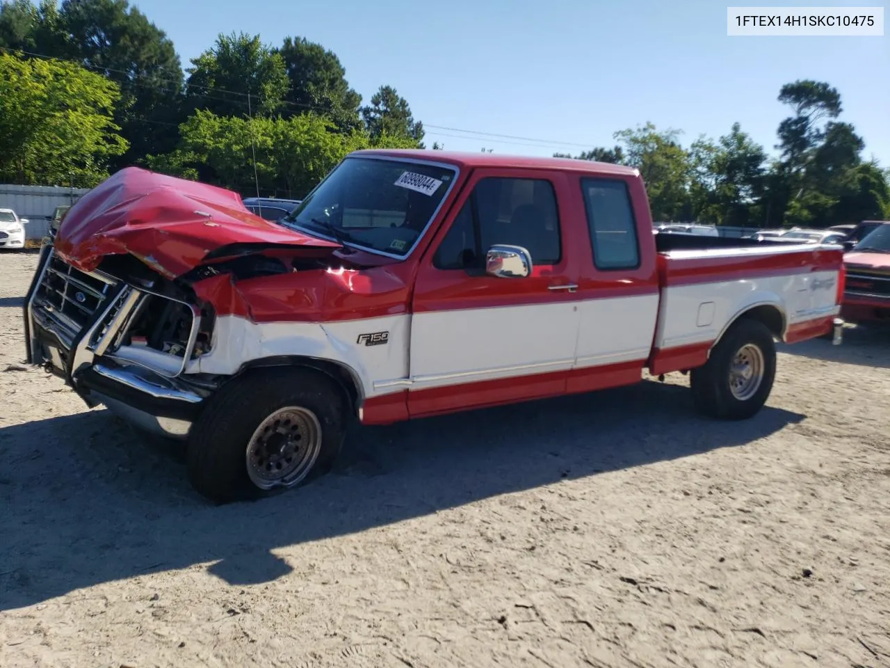 1995 Ford F150 VIN: 1FTEX14H1SKC10475 Lot: 60998044