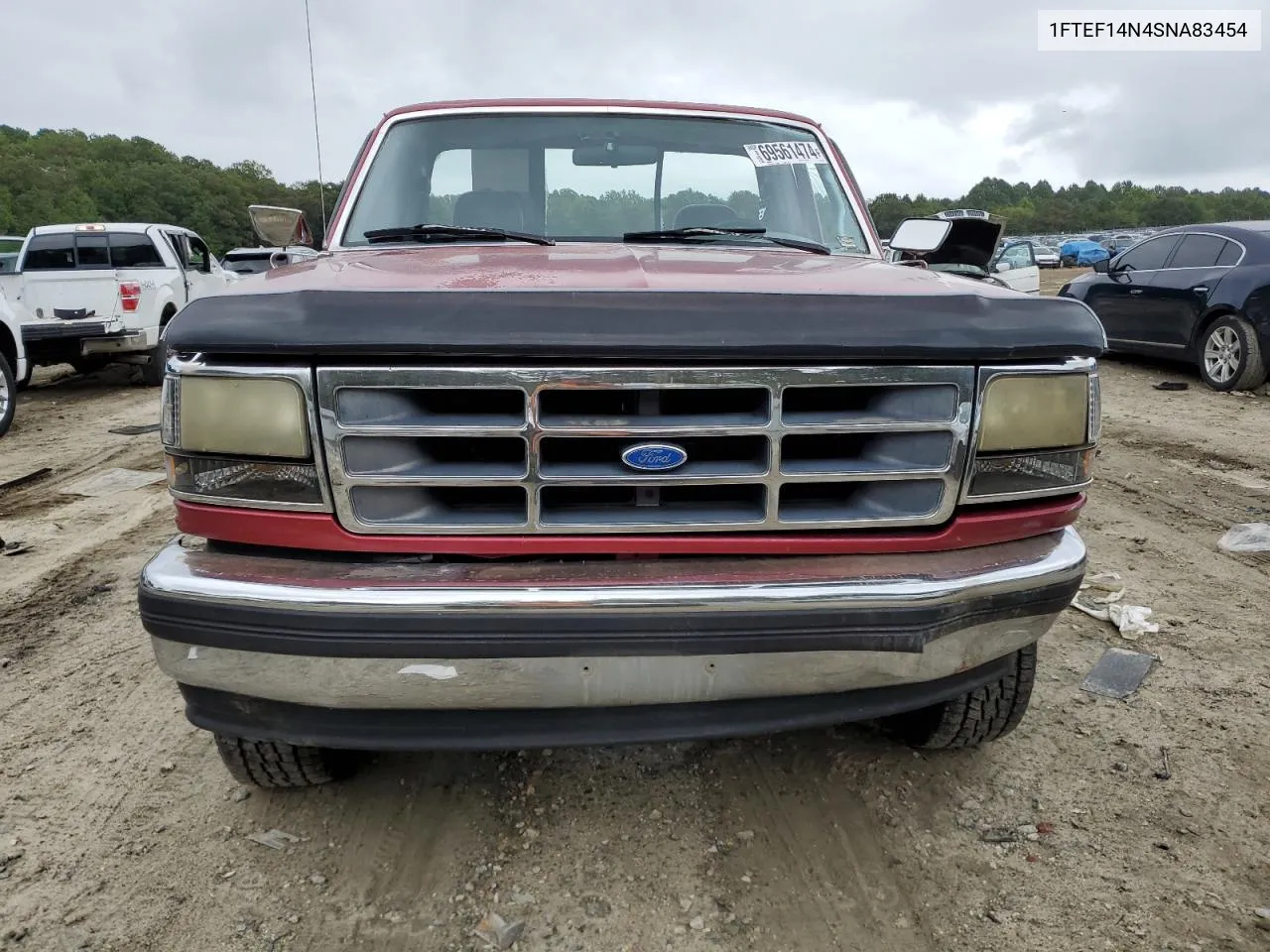 1995 Ford F150 VIN: 1FTEF14N4SNA83454 Lot: 69561474