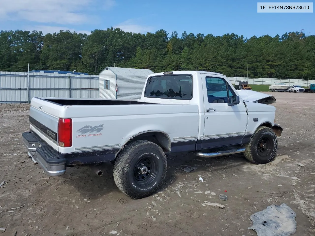 1995 Ford F150 VIN: 1FTEF14N7SNB78610 Lot: 72466834