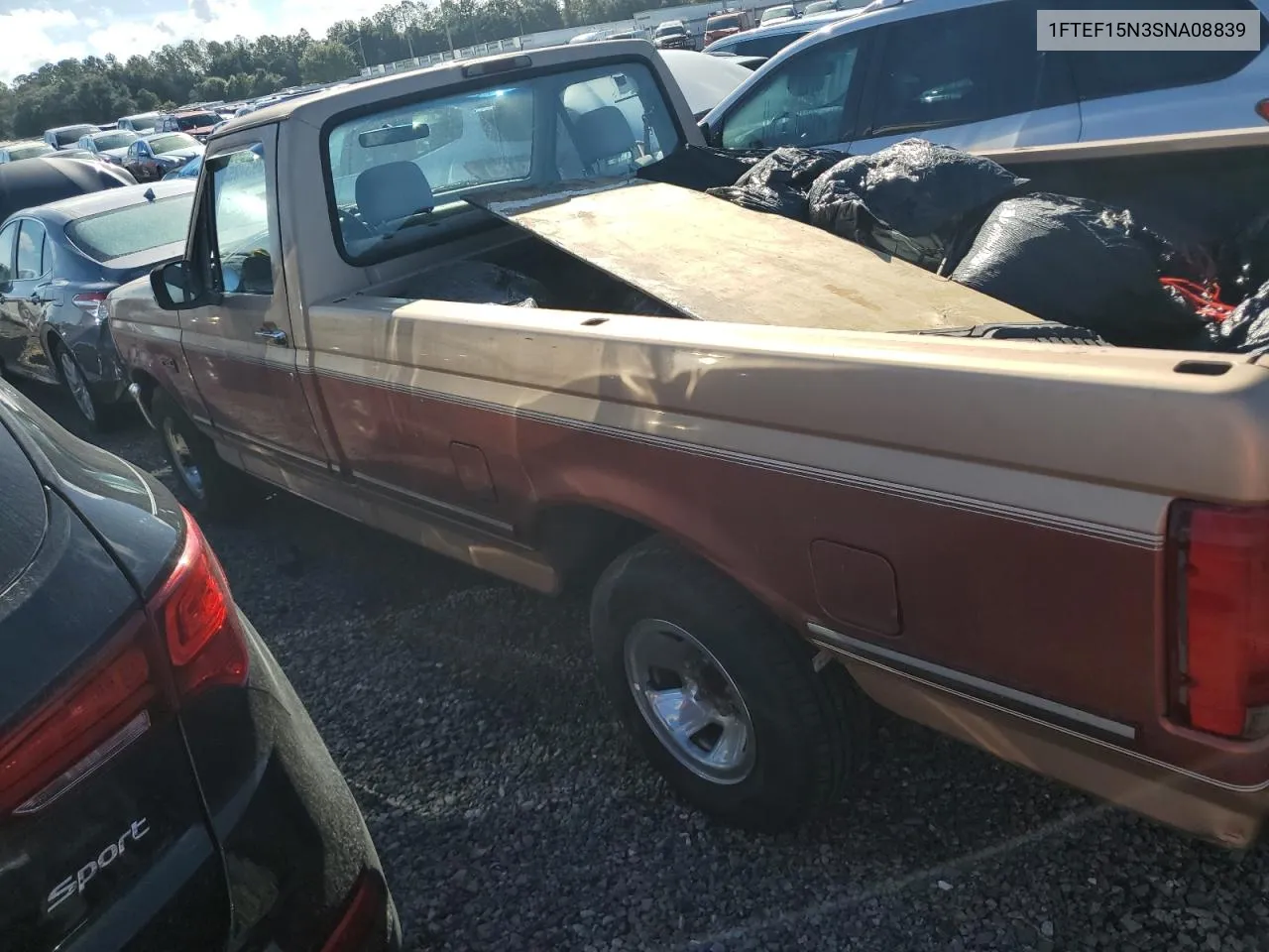 1995 Ford F150 VIN: 1FTEF15N3SNA08839 Lot: 73931254