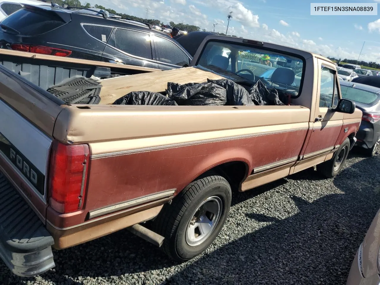 1995 Ford F150 VIN: 1FTEF15N3SNA08839 Lot: 73931254