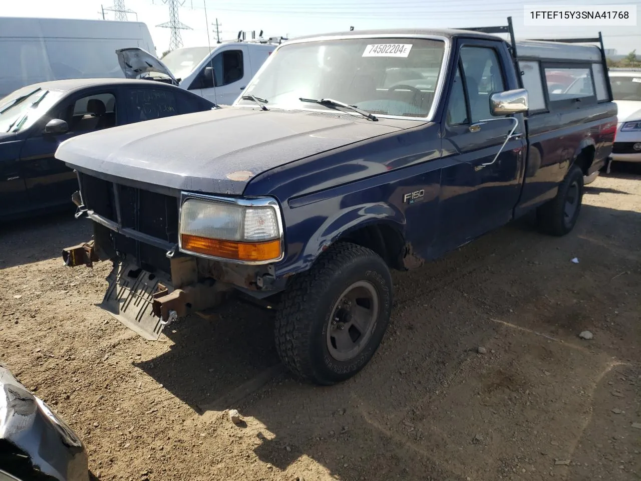 1995 Ford F150 VIN: 1FTEF15Y3SNA41768 Lot: 74502204