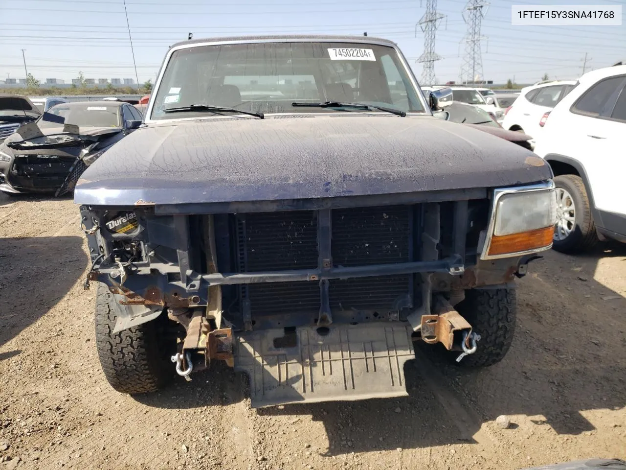 1995 Ford F150 VIN: 1FTEF15Y3SNA41768 Lot: 74502204