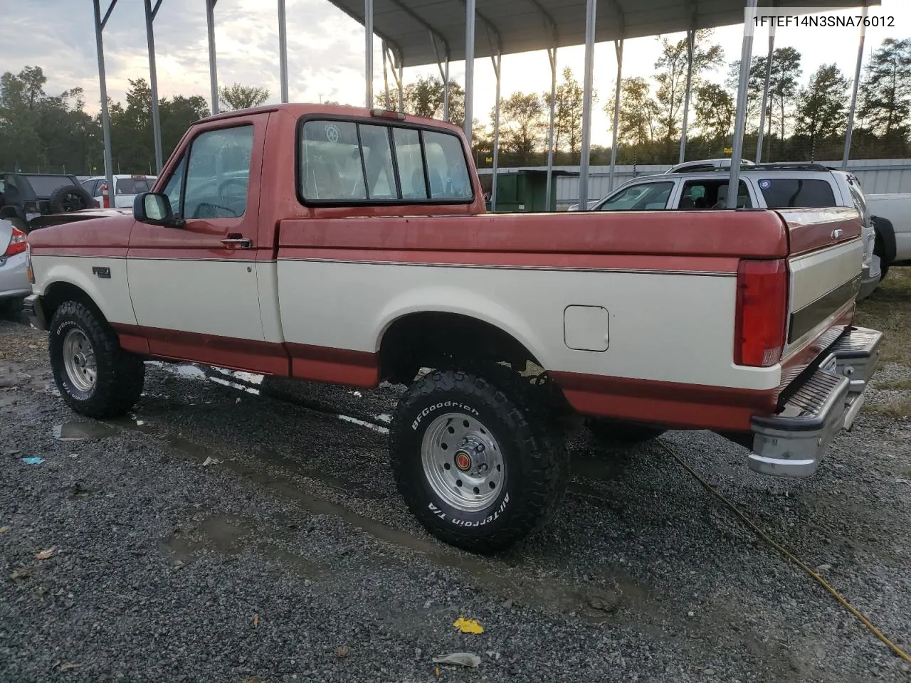 1995 Ford F150 VIN: 1FTEF14N3SNA76012 Lot: 74675844