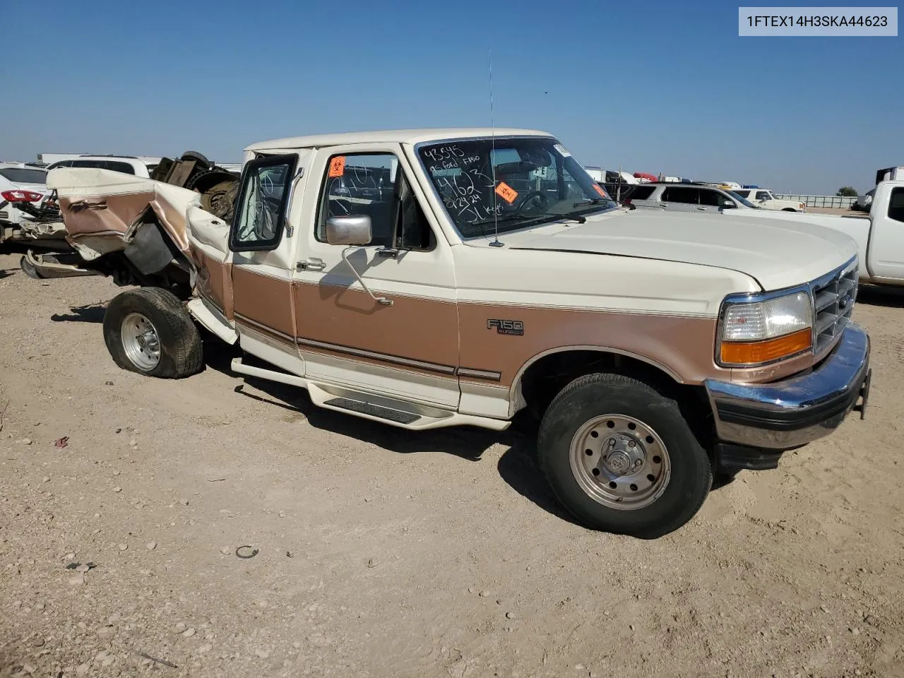 1995 Ford F150 VIN: 1FTEX14H3SKA44623 Lot: 74835704