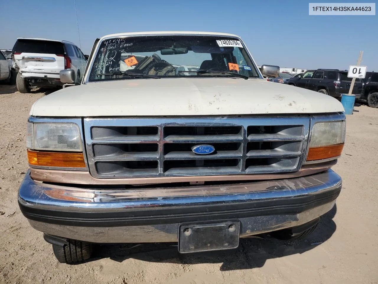 1995 Ford F150 VIN: 1FTEX14H3SKA44623 Lot: 74835704