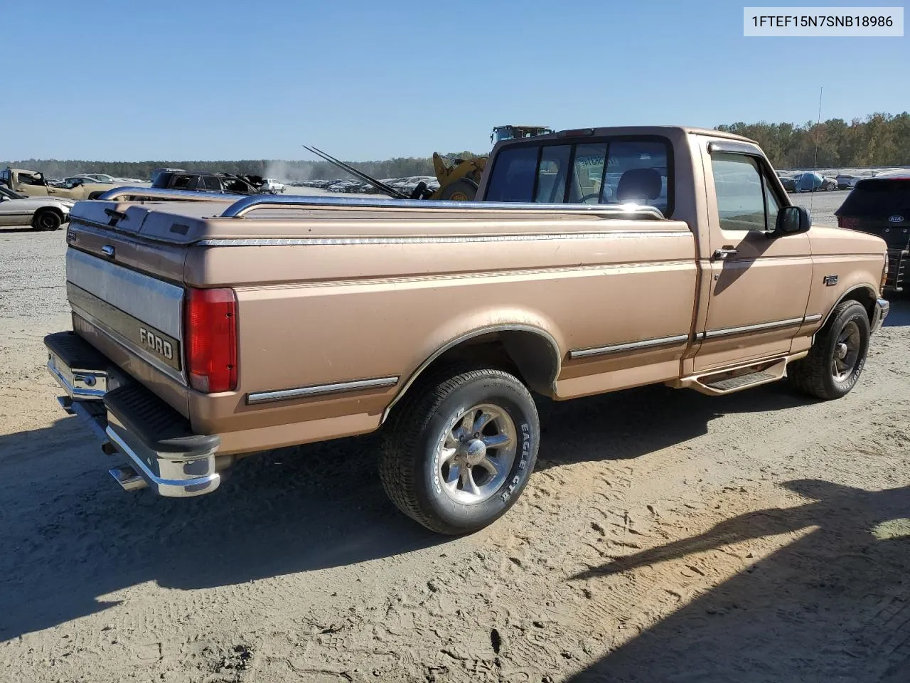 1995 Ford F150 VIN: 1FTEF15N7SNB18986 Lot: 75756314