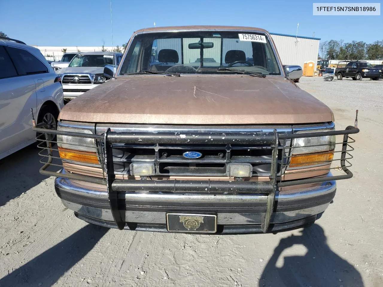 1995 Ford F150 VIN: 1FTEF15N7SNB18986 Lot: 75756314