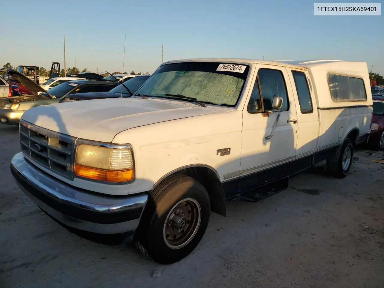 1995 Ford F150 VIN: 1FTEX15H2SKA69401 Lot: 76022674