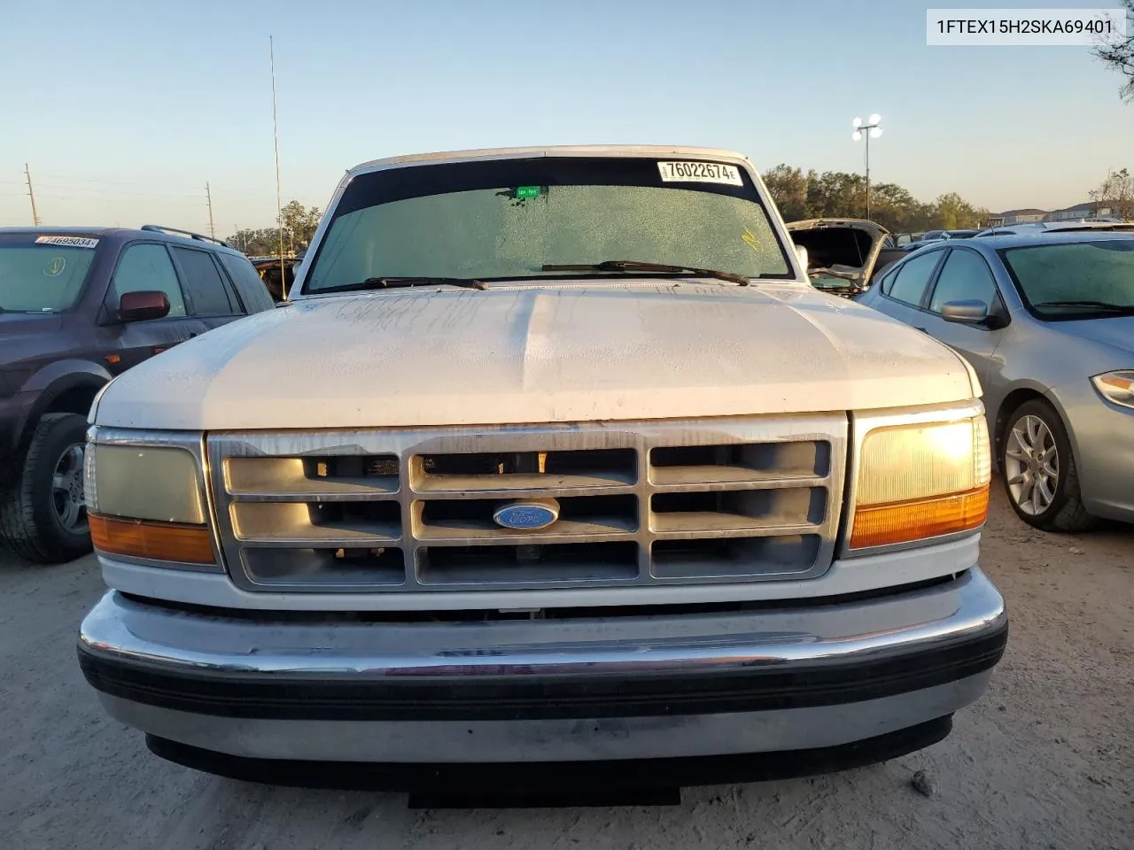 1995 Ford F150 VIN: 1FTEX15H2SKA69401 Lot: 76022674