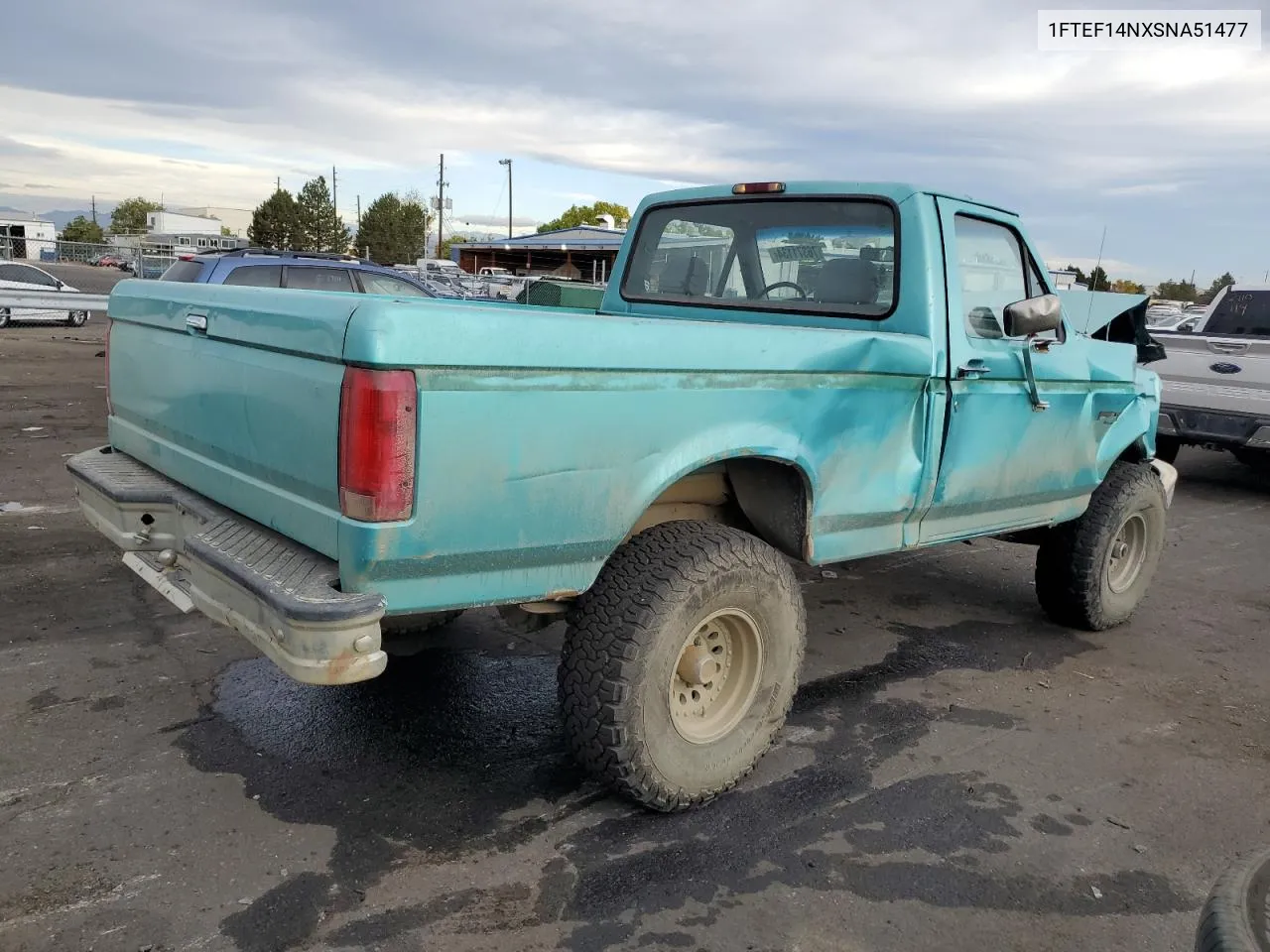 1995 Ford F150 VIN: 1FTEF14NXSNA51477 Lot: 76371134