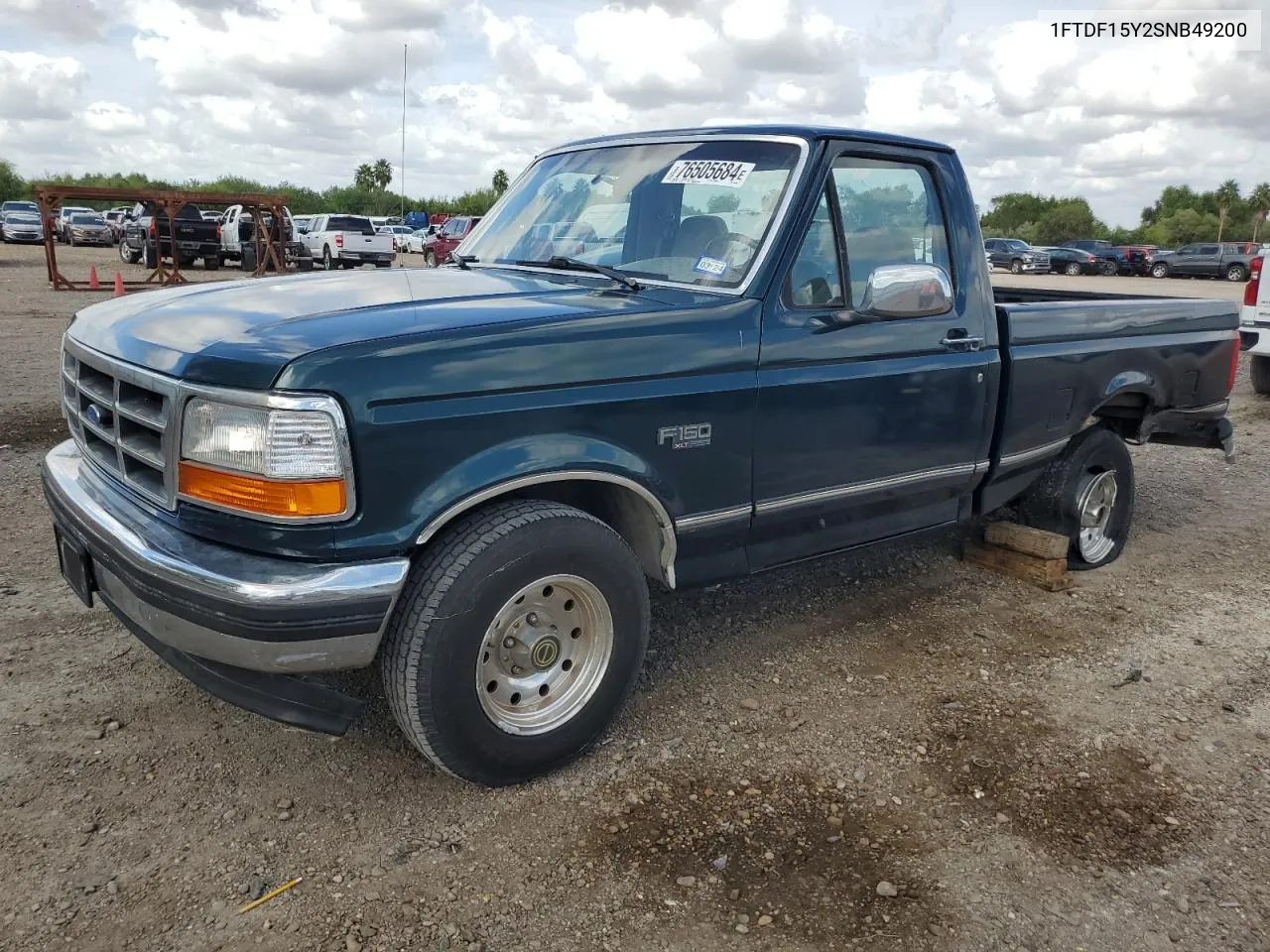 1995 Ford F150 VIN: 1FTDF15Y2SNB49200 Lot: 76505684