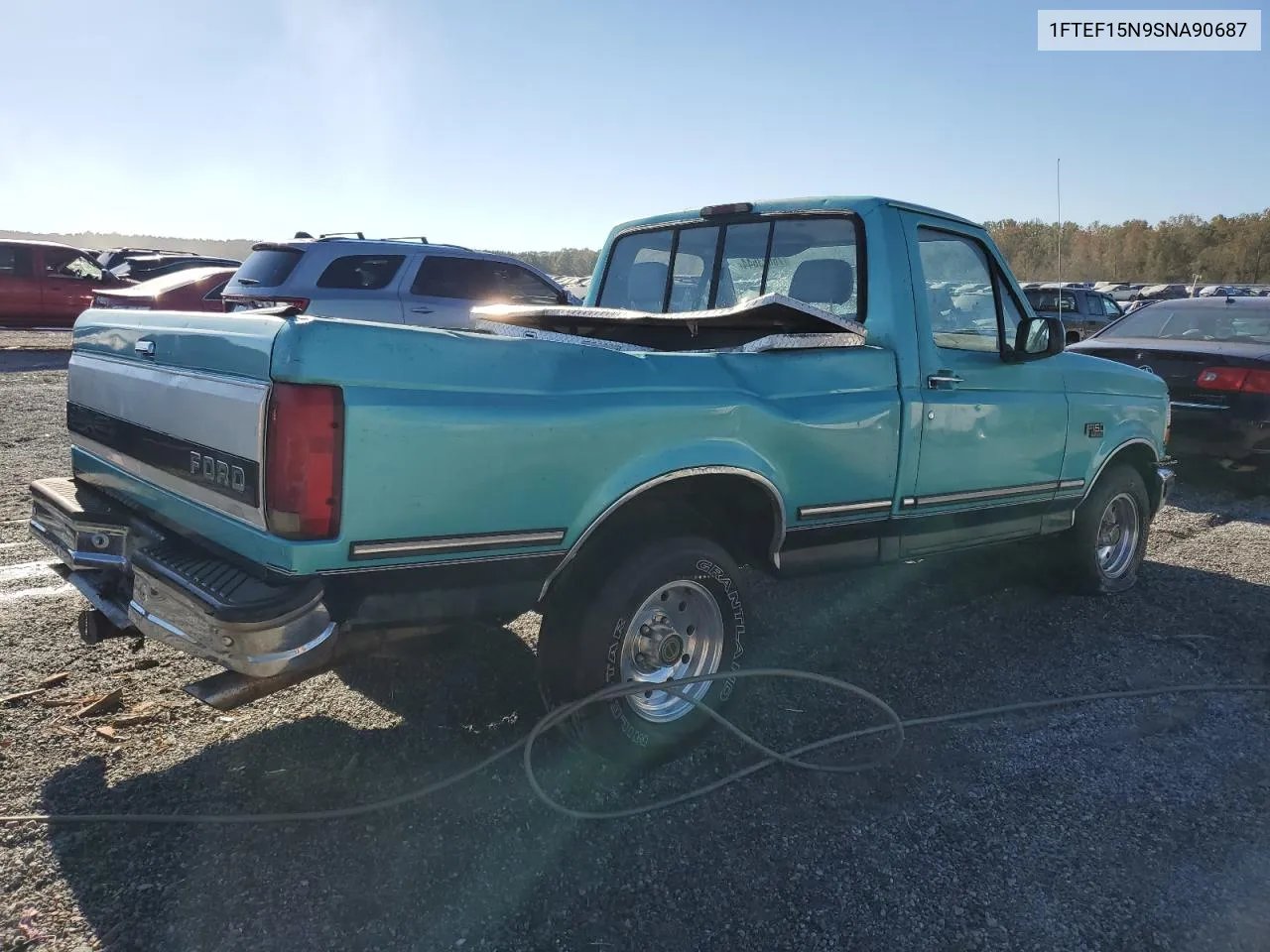 1995 Ford F150 VIN: 1FTEF15N9SNA90687 Lot: 76623644