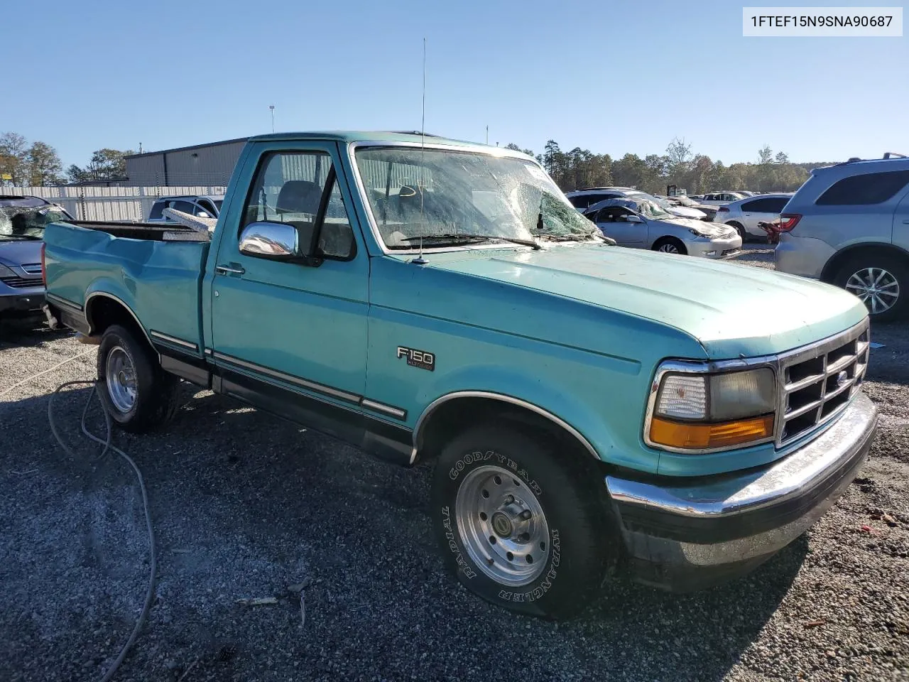 1995 Ford F150 VIN: 1FTEF15N9SNA90687 Lot: 76623644