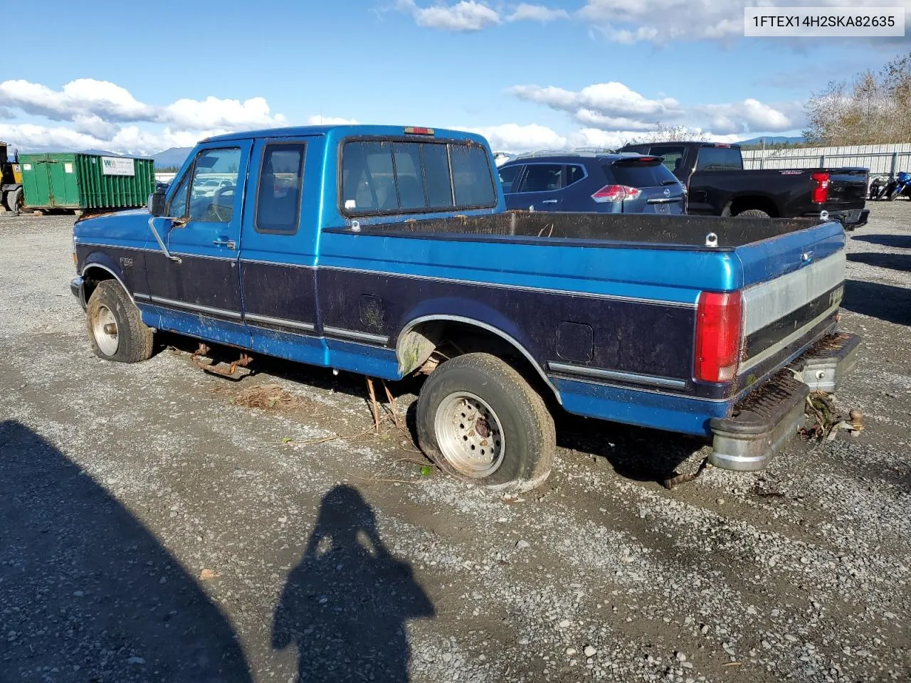 1995 Ford F150 VIN: 1FTEX14H2SKA82635 Lot: 77324504