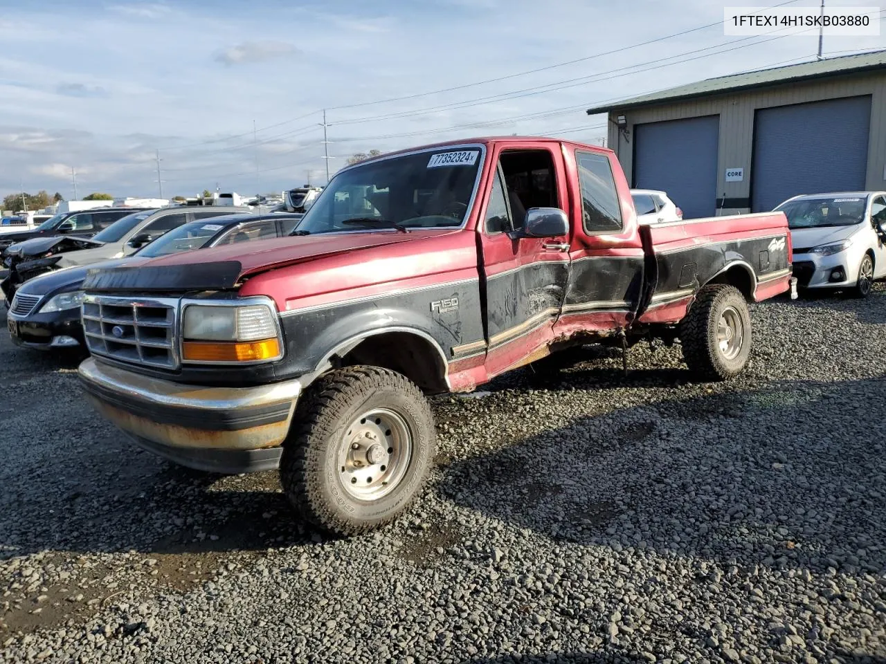 1995 Ford F150 VIN: 1FTEX14H1SKB03880 Lot: 77352324