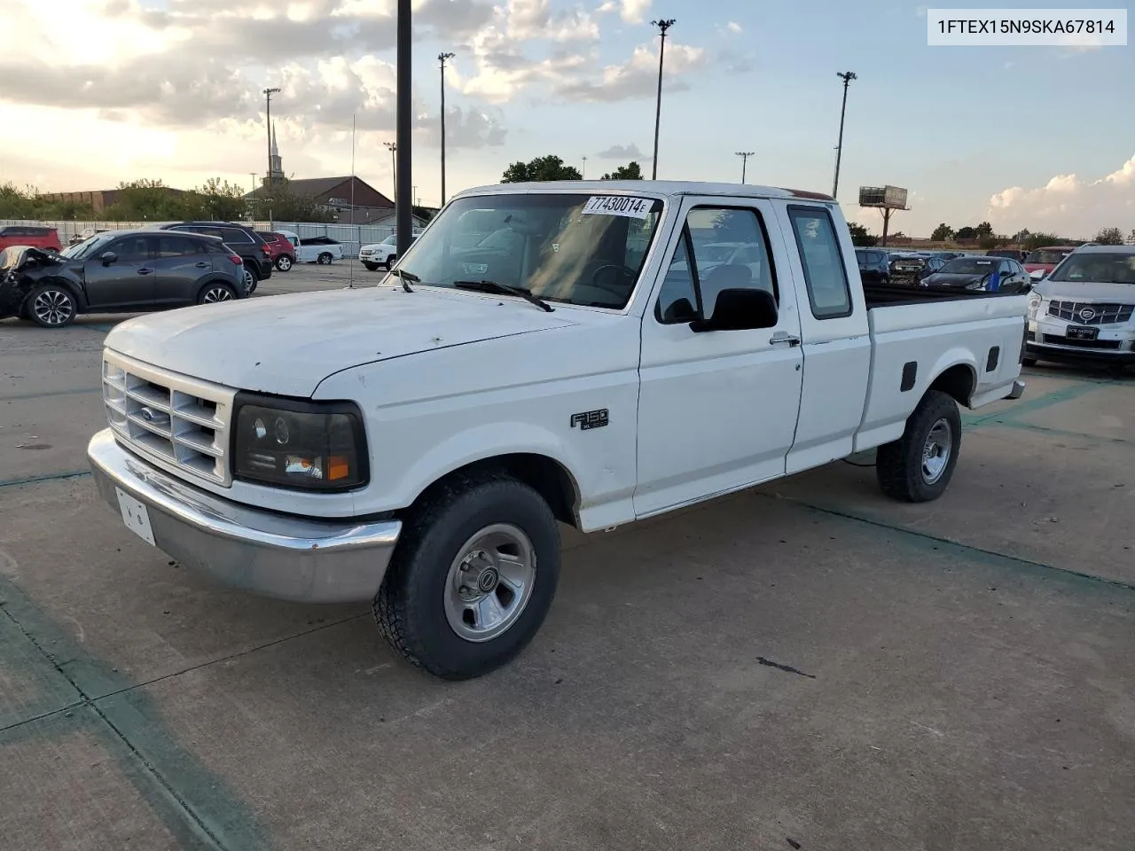 1995 Ford F150 VIN: 1FTEX15N9SKA67814 Lot: 77430014