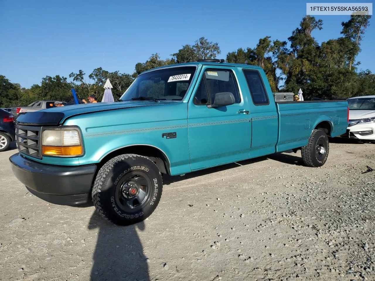 1995 Ford F150 VIN: 1FTEX15Y5SKA56593 Lot: 78433314