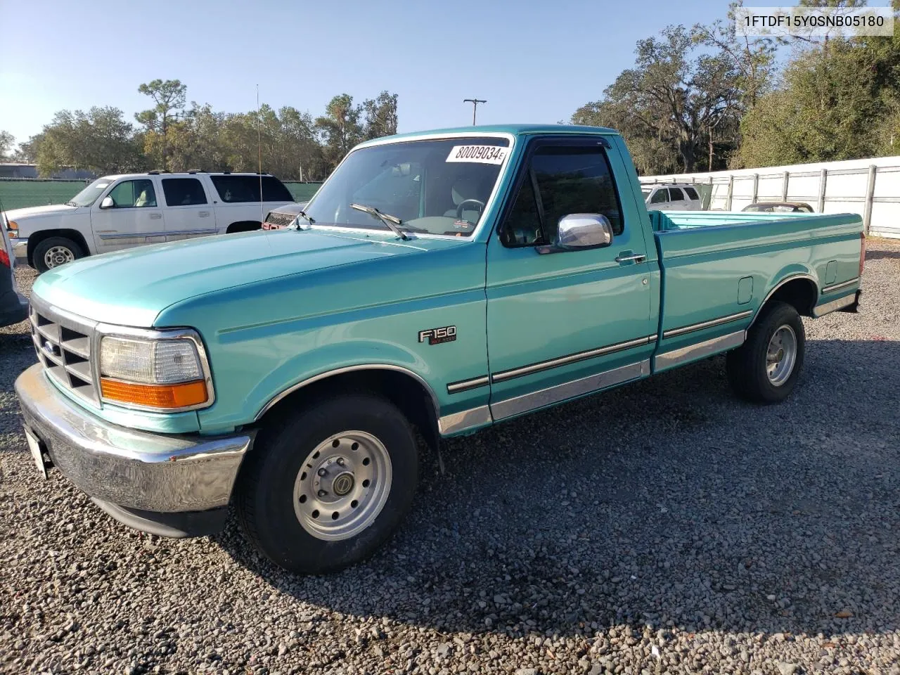 1995 Ford F150 VIN: 1FTDF15Y0SNB05180 Lot: 80009034