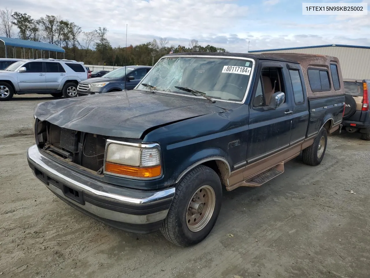 1995 Ford F150 VIN: 1FTEX15N9SKB25002 Lot: 80117184