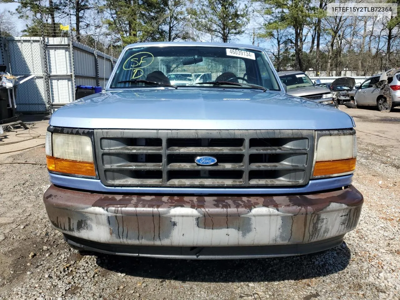 1996 Ford F150 VIN: 1FTEF15Y2TLB72364 Lot: 46039134