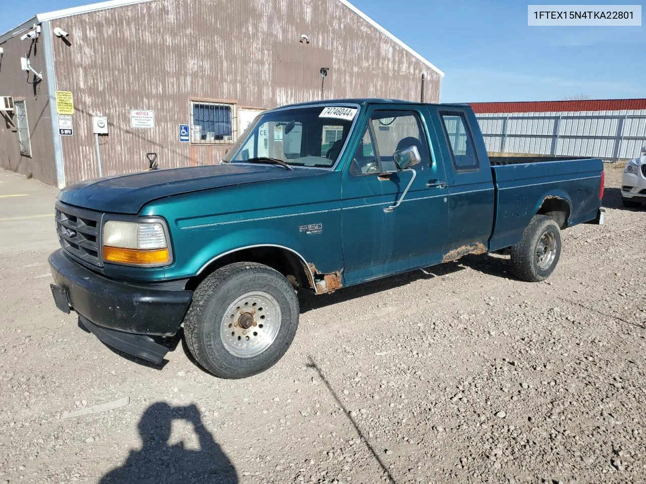 1996 Ford F150 VIN: 1FTEX15N4TKA22801 Lot: 74746044