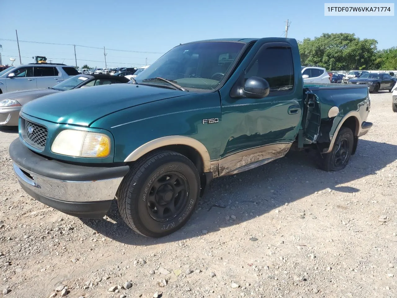 1997 Ford F150 VIN: 1FTDF07W6VKA71774 Lot: 66630614