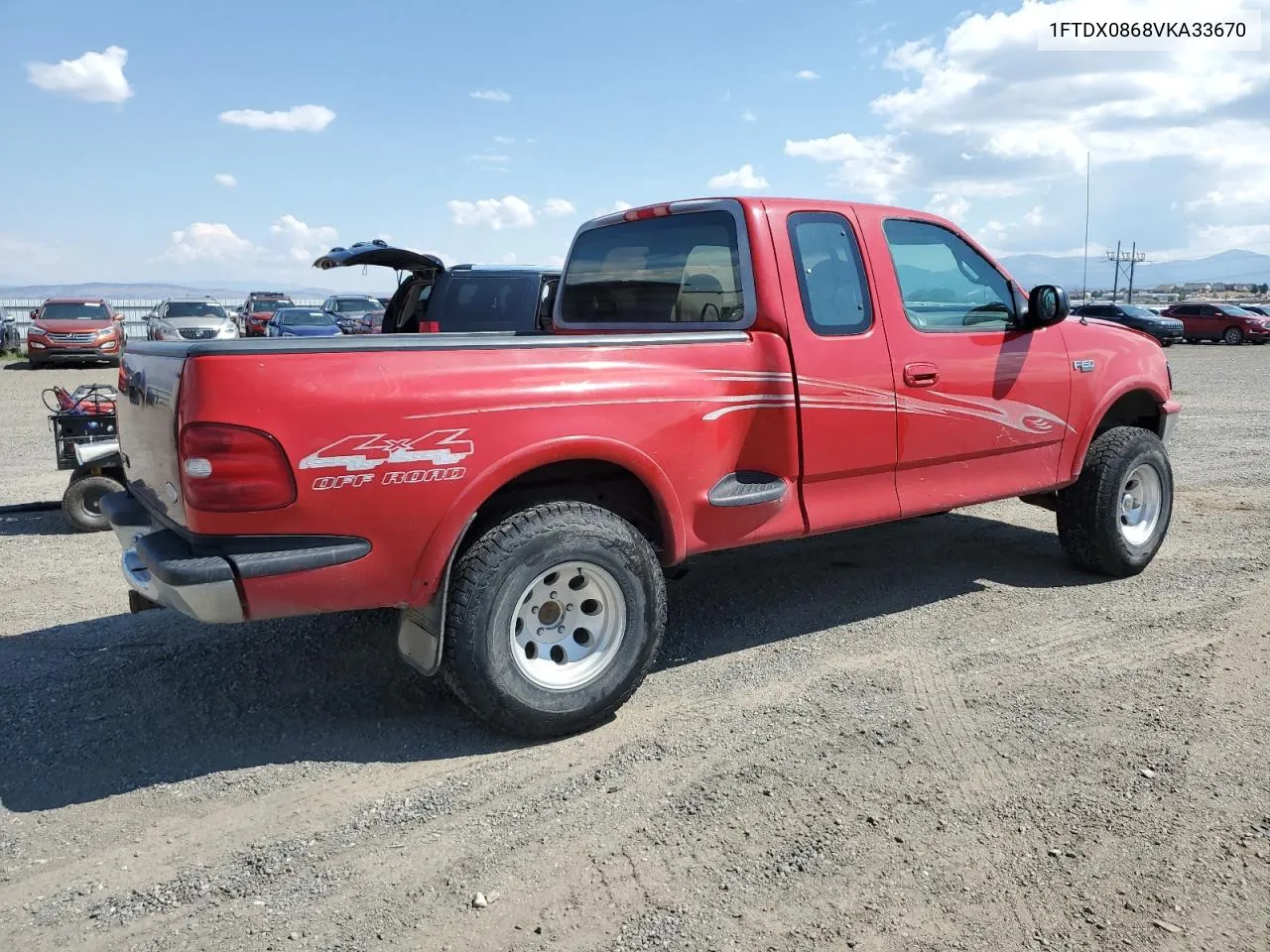 1997 Ford F150 VIN: 1FTDX0868VKA33670 Lot: 67557094