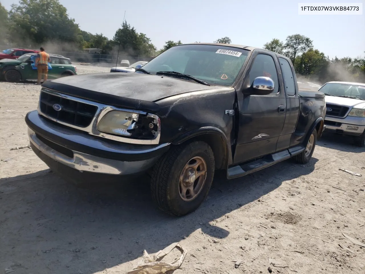 1997 Ford F150 VIN: 1FTDX07W3VKB84773 Lot: 69074454