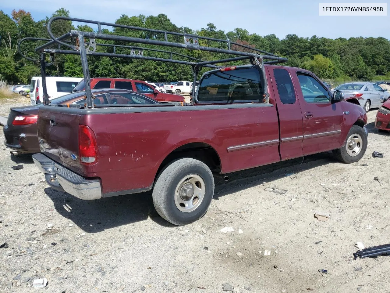 1997 Ford F150 VIN: 1FTDX1726VNB54958 Lot: 69983644