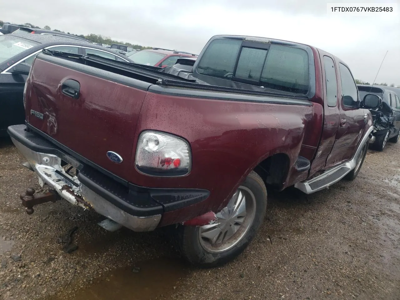 1997 Ford F150 VIN: 1FTDX0767VKB25483 Lot: 72008944