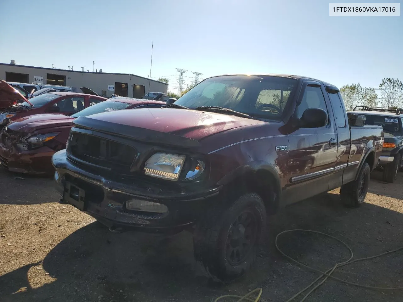 1997 Ford F150 VIN: 1FTDX1860VKA17016 Lot: 72203654