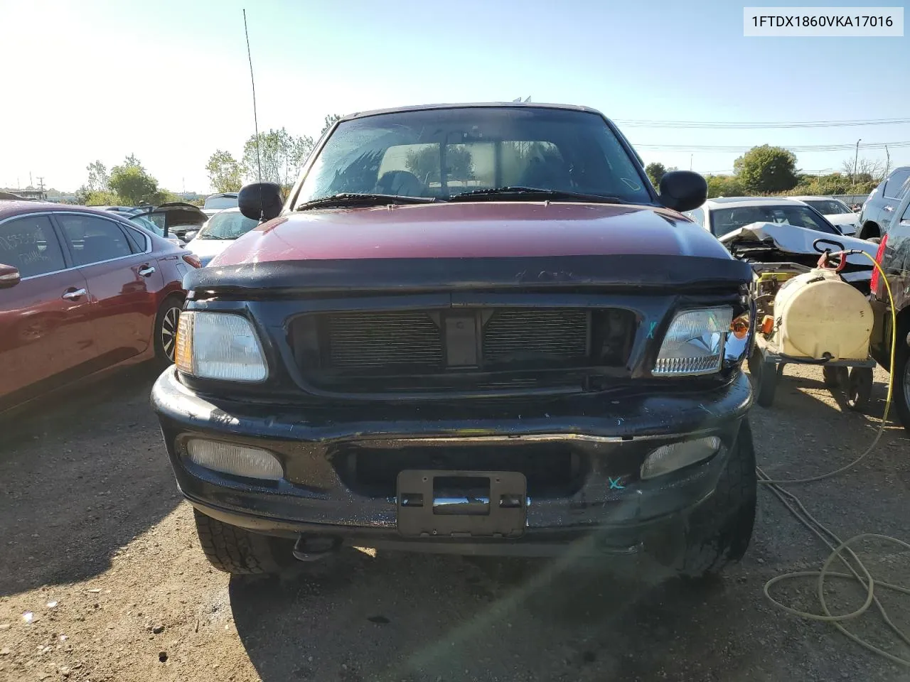 1997 Ford F150 VIN: 1FTDX1860VKA17016 Lot: 72203654