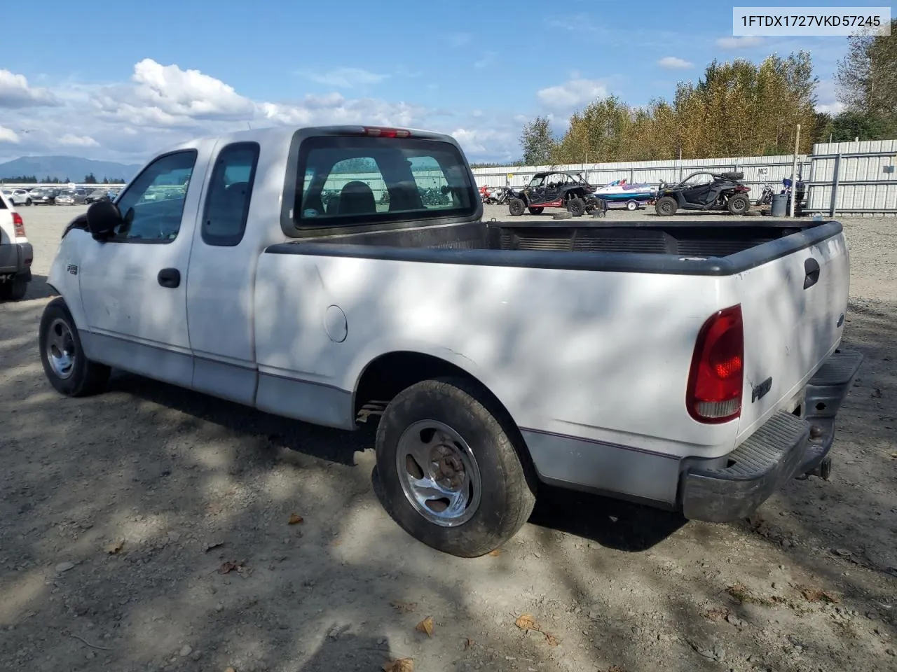 1997 Ford F150 VIN: 1FTDX1727VKD57245 Lot: 72269634