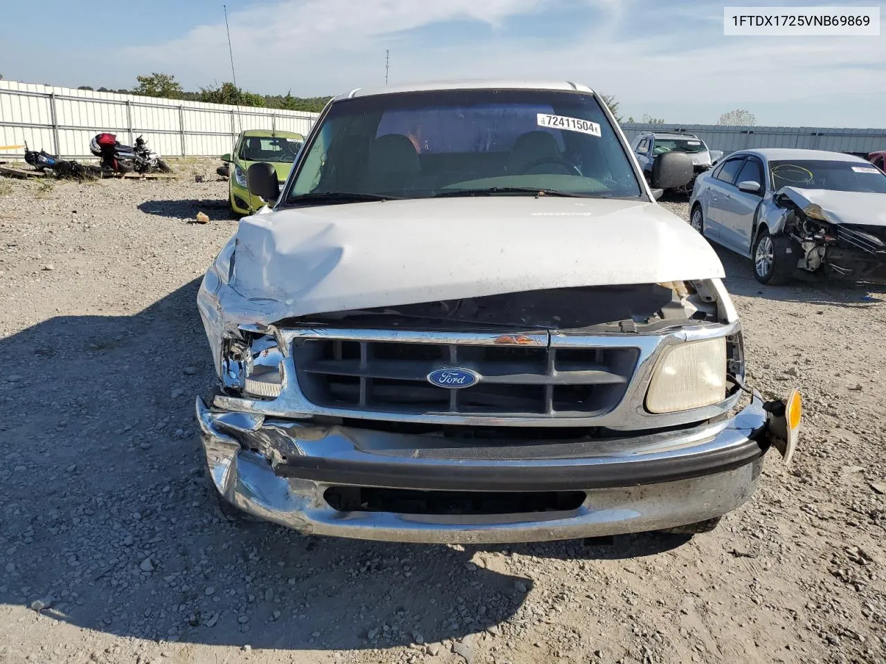 1997 Ford F150 VIN: 1FTDX1725VNB69869 Lot: 72411504