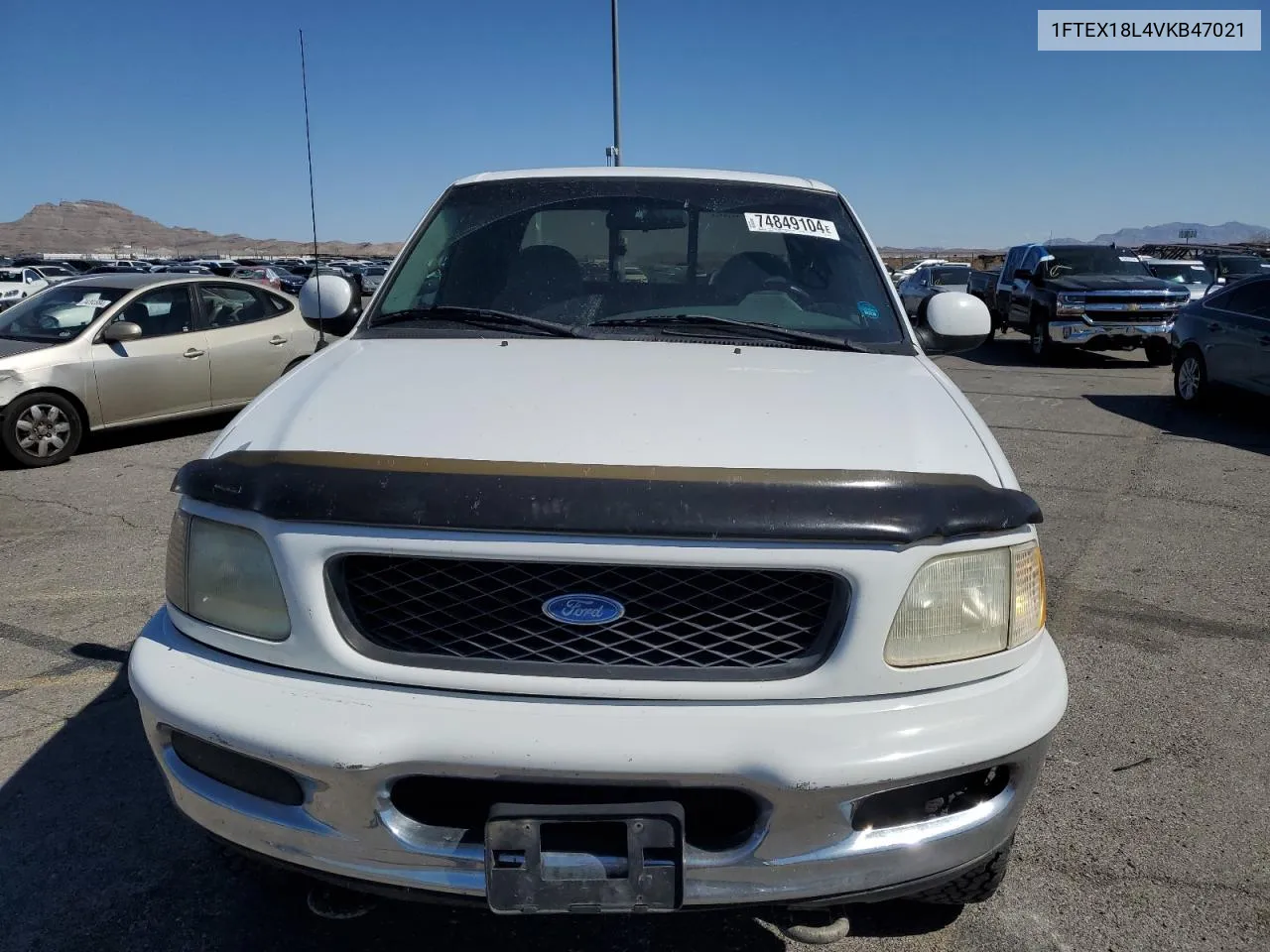 1997 Ford F150 VIN: 1FTEX18L4VKB47021 Lot: 74849104