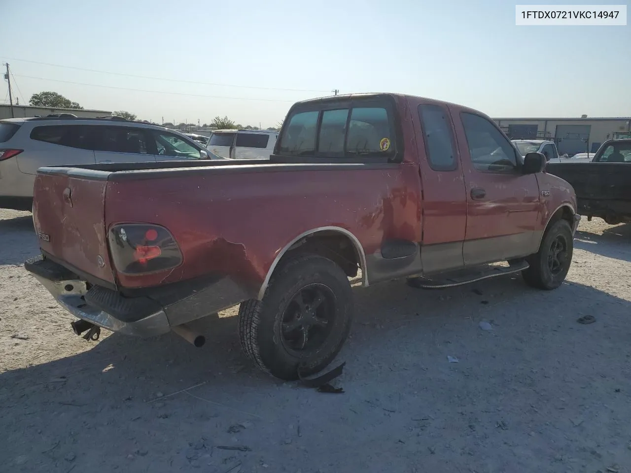 1997 Ford F150 VIN: 1FTDX0721VKC14947 Lot: 74887414