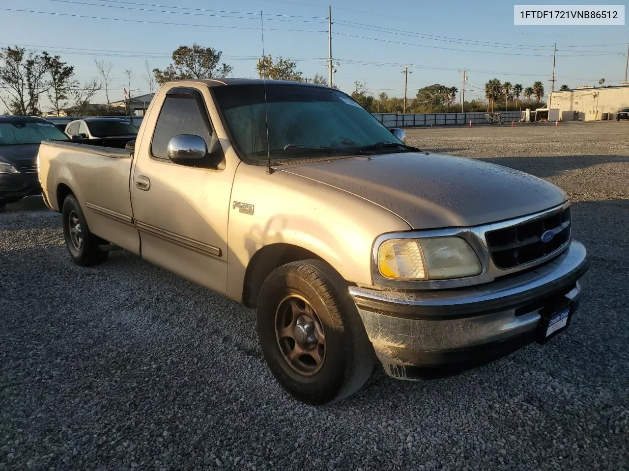 1997 Ford F150 VIN: 1FTDF1721VNB86512 Lot: 77140704