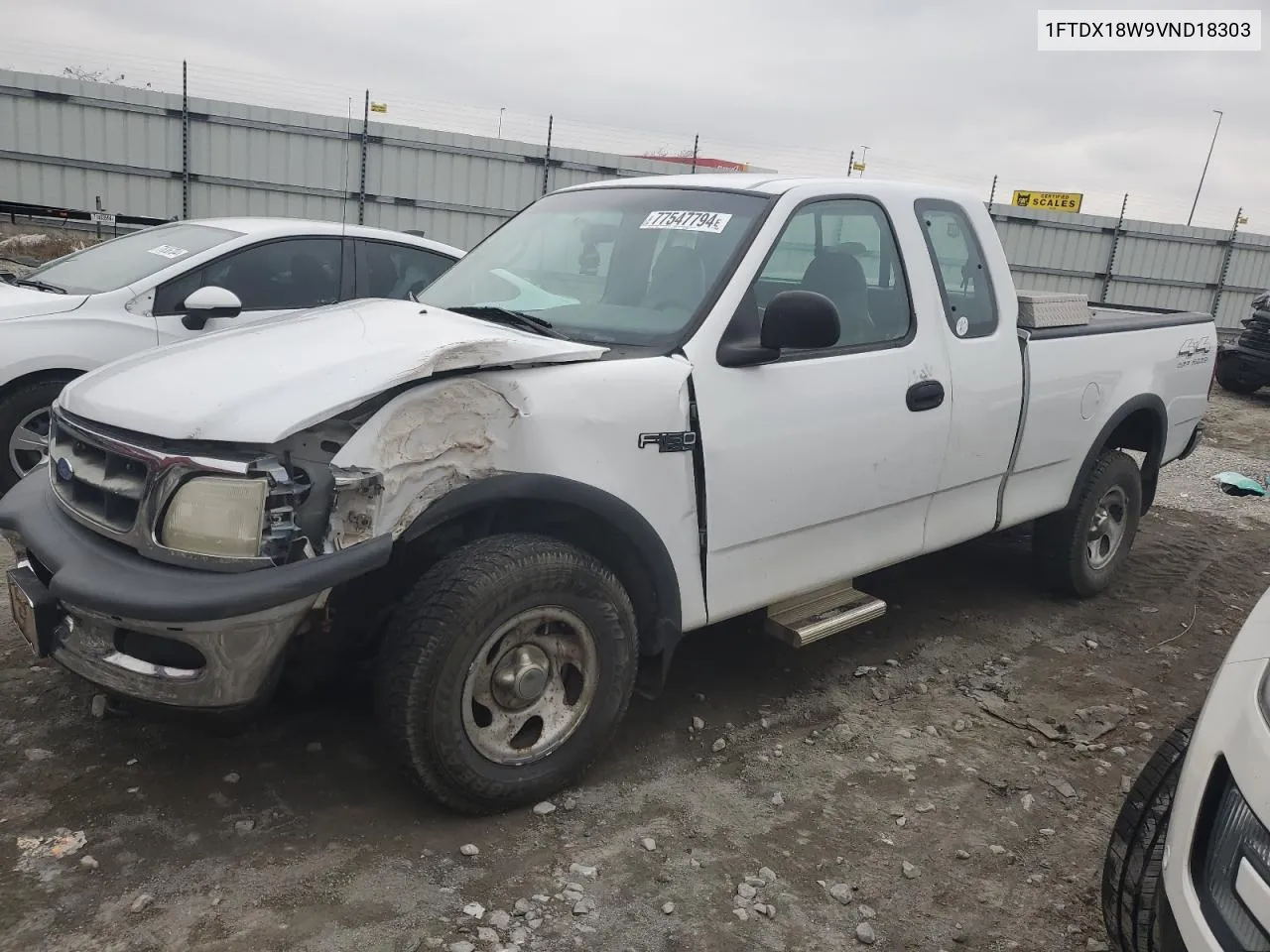 1997 Ford F150 VIN: 1FTDX18W9VND18303 Lot: 77547794