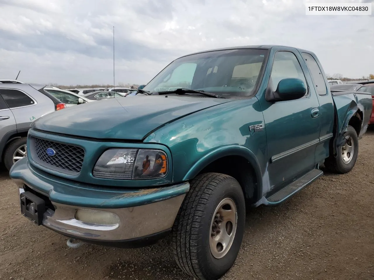 1997 Ford F150 VIN: 1FTDX18W8VKC04830 Lot: 77674074