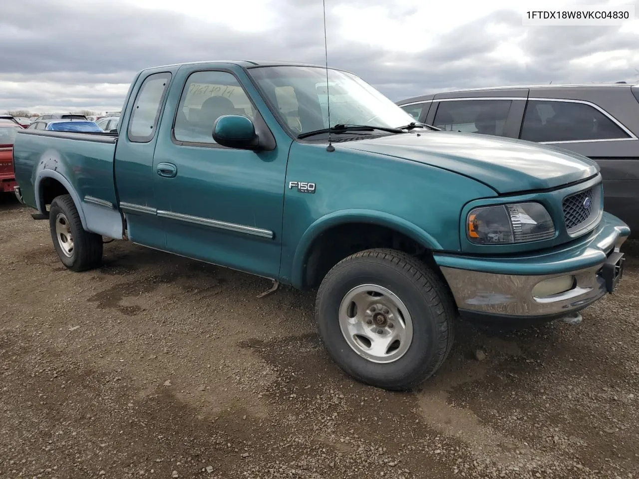 1997 Ford F150 VIN: 1FTDX18W8VKC04830 Lot: 77674074