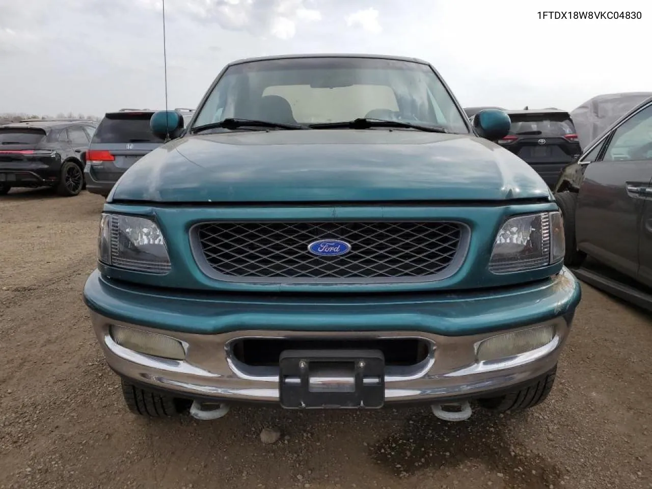 1997 Ford F150 VIN: 1FTDX18W8VKC04830 Lot: 77674074