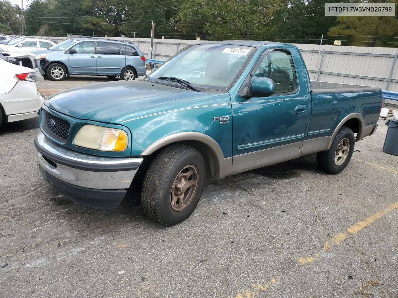 1997 Ford F150 VIN: 1FTDF17W3VND25798 Lot: 77681344