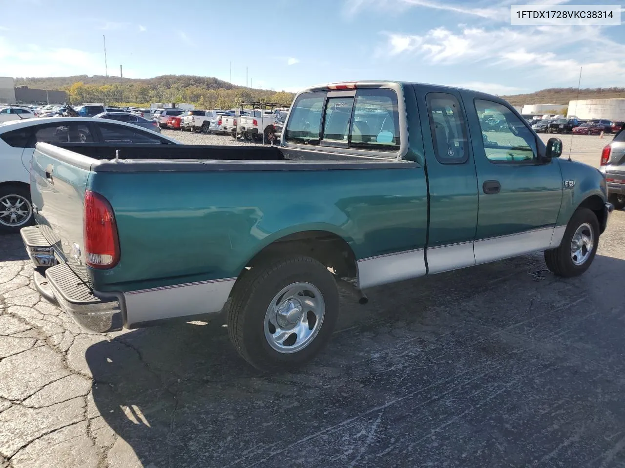 1997 Ford F150 VIN: 1FTDX1728VKC38314 Lot: 79887524