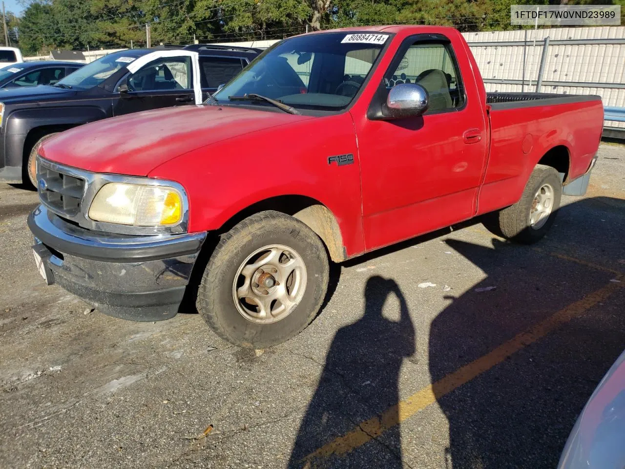 1997 Ford F150 VIN: 1FTDF17W0VND23989 Lot: 80884714