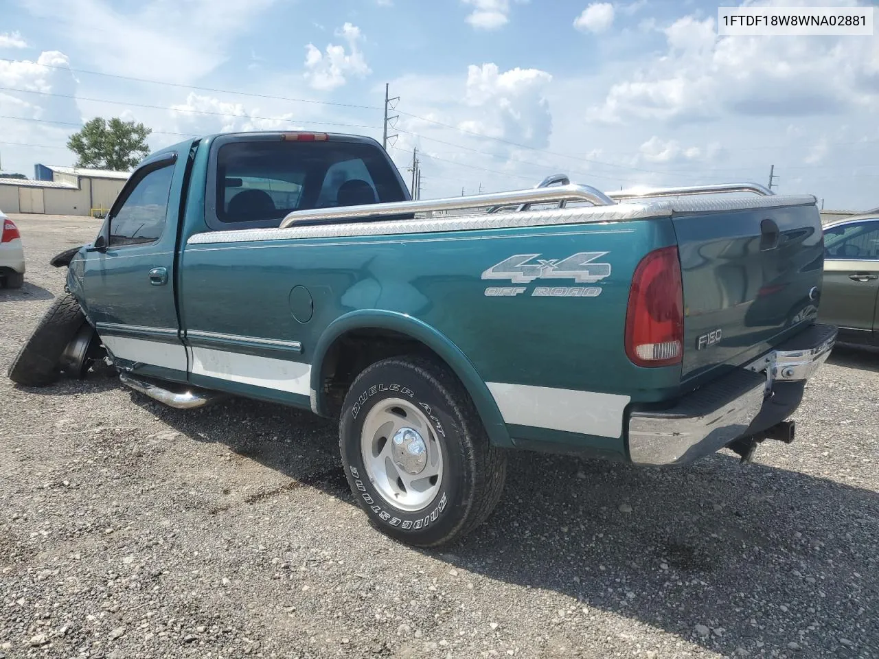 1998 Ford F150 VIN: 1FTDF18W8WNA02881 Lot: 64043864