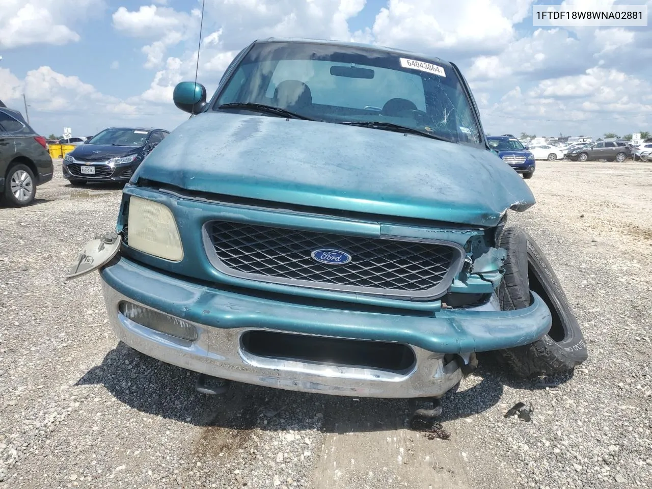 1998 Ford F150 VIN: 1FTDF18W8WNA02881 Lot: 64043864