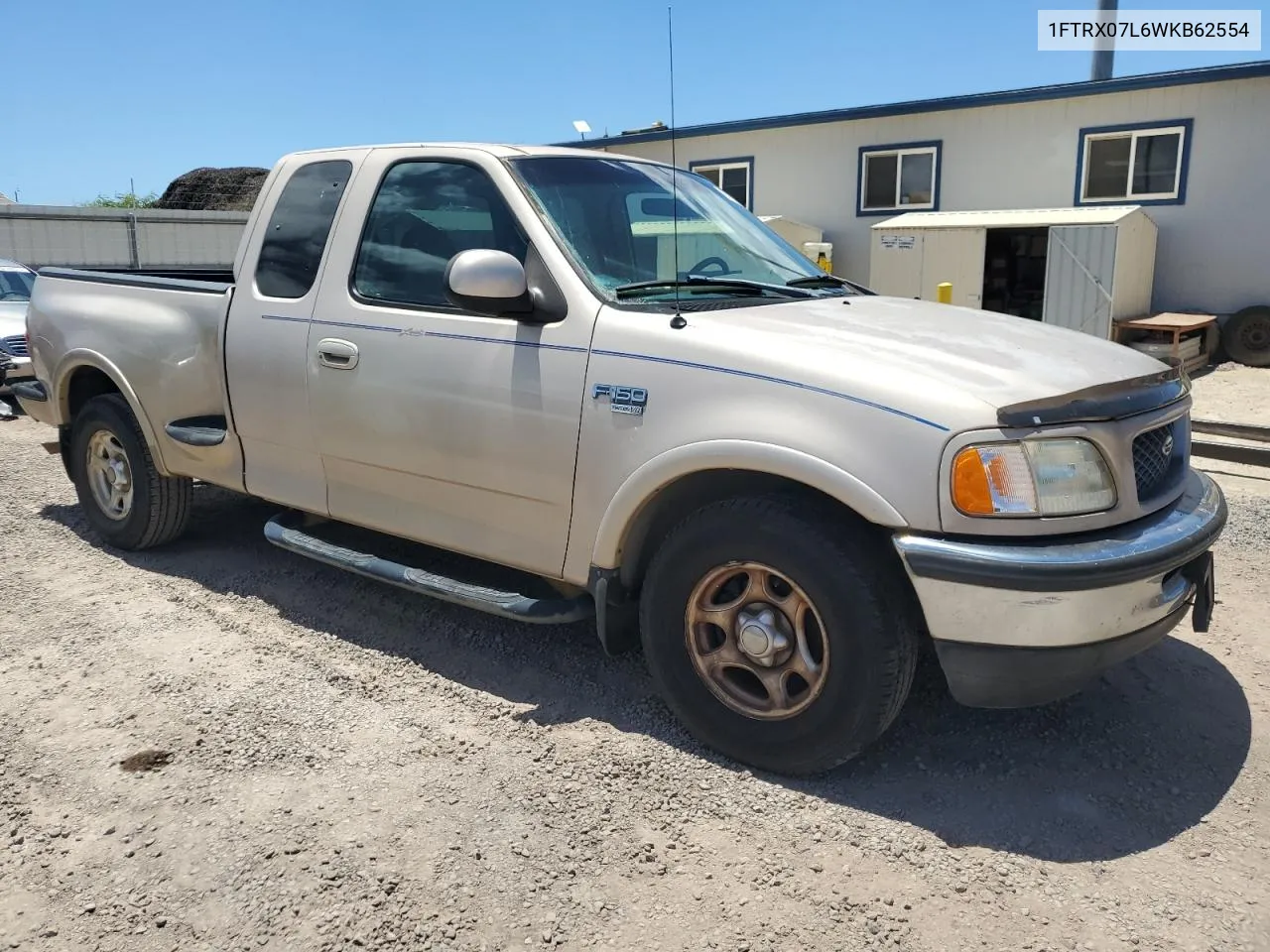 1998 Ford F150 VIN: 1FTRX07L6WKB62554 Lot: 67597854