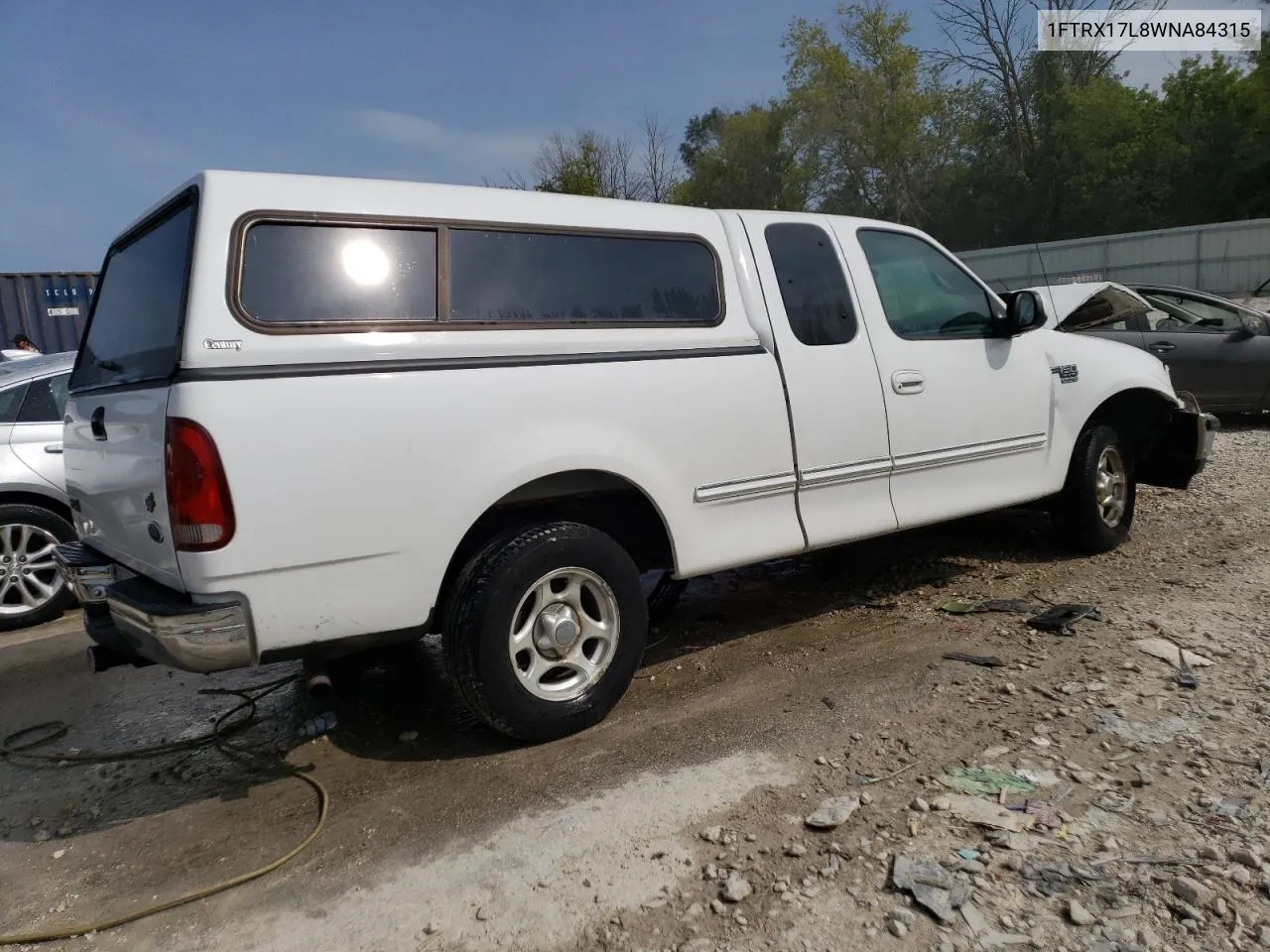 1998 Ford F150 VIN: 1FTRX17L8WNA84315 Lot: 68011554